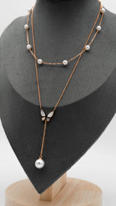 Rose gold Fleurwing Necklace